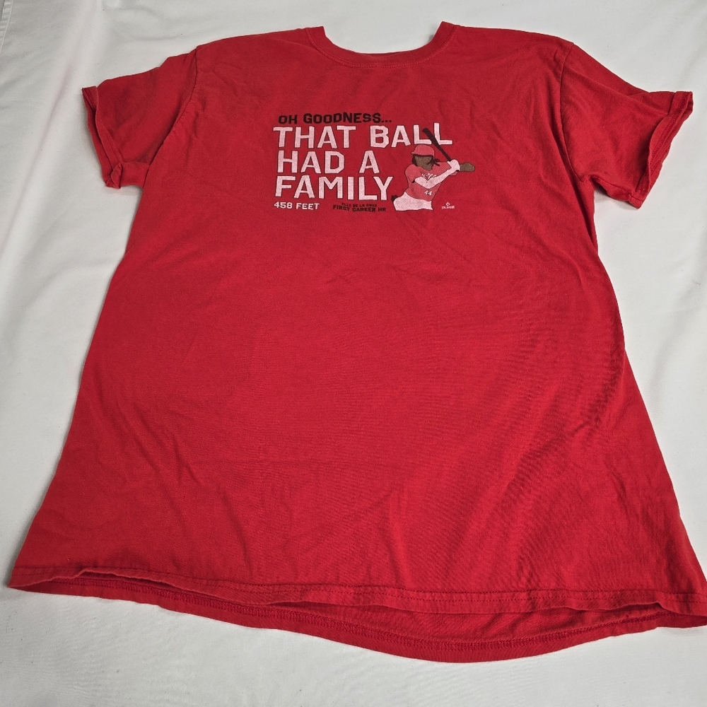 Cincy Shirts Elly De La Cruz Oh Goodness That Ball Had A Family Tshirt Reds